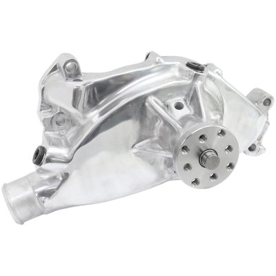 AeroFlow=Big Block Chev Short Water Pump-Polished 3/4" Shaft with 5/8" Fan Pilot Snout