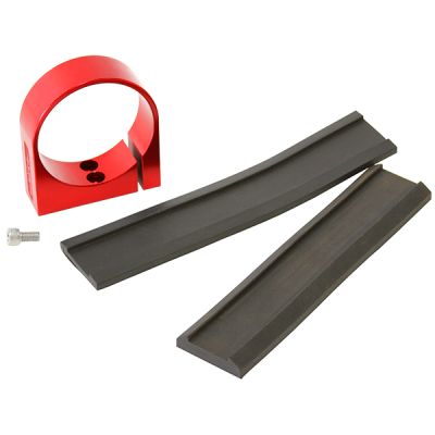 AEROFLOW = Single Billet Fuel Pump Bracket - Red Suits Aeroflow/Bosch 044 Fuel Pumps