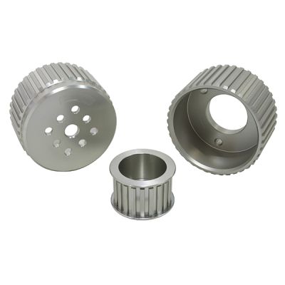 AeroFlow=Chevrolet Gilmer DriveKit (Belt not included)-Silver Finish Suit Chev Small Block