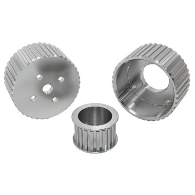 AeroFlow=Holden Gilmer Drive Kit (Belt not included)-Silver Finish Suit 253 to 308