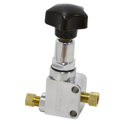 AeroFlow=Brake Proportioning Valve-Polished with 1/8" NPT