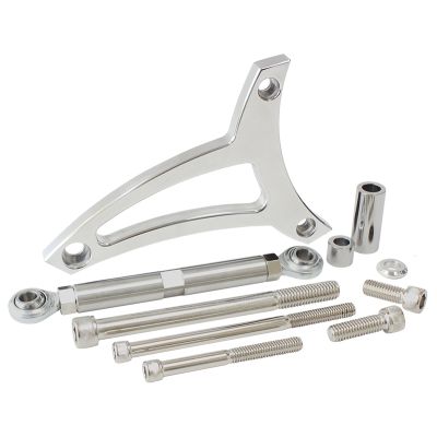 AeroFlow=Standard Mount Billet Alternator Bracket Polished Finish. Suit Ford 289-302W