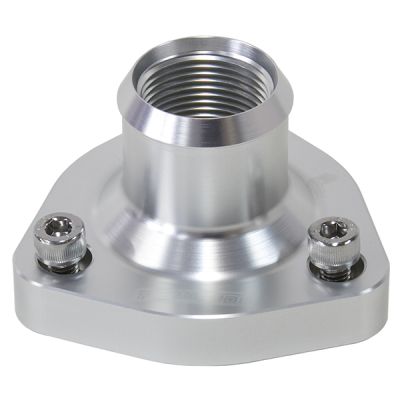 AeroFlow=Billet Thermostat Housing - Silver Suits Nissan/Holden RB Engines