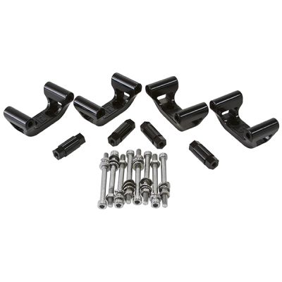 AeroFlow=Billet LS1/LS6 Coil Relocation Kit - Black Finish