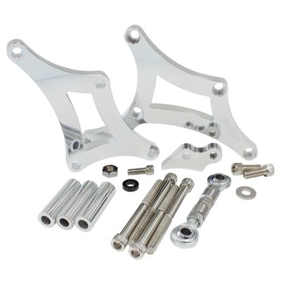 AeroFlow=Low Mount Billet Alternator Bracket Polished Finish. Suit Torana V8 LH-LX-UC