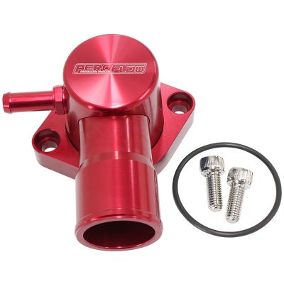 AeroFlow=Billet Aluminium Swivel Thermostat Housing-Red Suit Ford Falcon EF-FG 6 Cyl