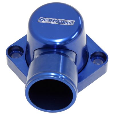 AeroFlow=Billet Thermostat Housing-Blue Suit Big Block Ford 429-460