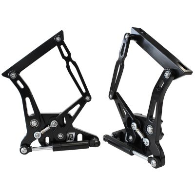 AeroFlow=Ford Falcon XR-XY Billet Bonnet Hinge Kit-Black Finish