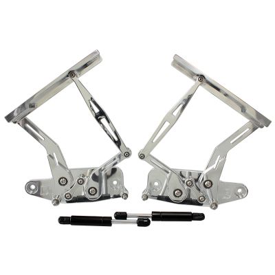 AeroFlow=Holden HK HT HG Billet Bonnet Hinge Kit-Polished Finish