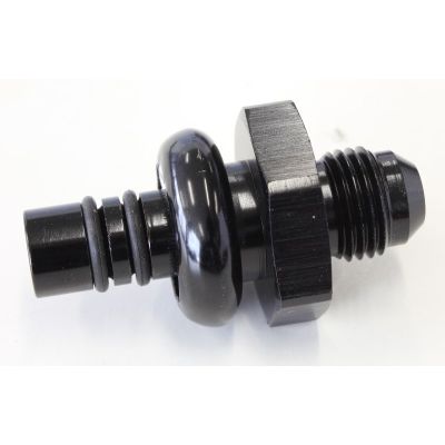 AEROFLOW = Ford EFI Regulator Adapter -6AN with .435" Shank Black Finish