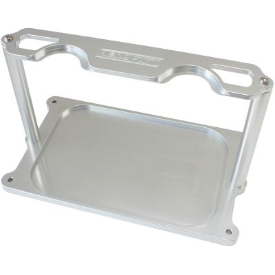 AeroFlow=Billet Aluminium Optima Battery Tray - Silver Finish Suit Optima Batteries