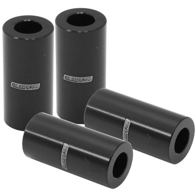 AeroFlow=Billet Aluminum Bolt Spacers Black M6 (1/4") I.D 25mm (1") OAL