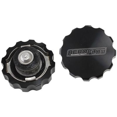 AERFOFLOW=Billet Radiator Cap Small Styles - Black Suit 32mm Water Neck 21 PSI