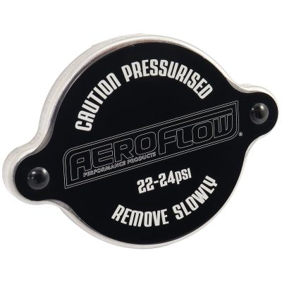 AERFOFLOW=Large Radiator Cap - Black Suit 42mm Water Neck 23 PSI 1.58 BAR