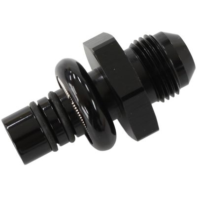 AEROFLOW = Ford EFI Regulator Adapter -8AN with .550" Shank Black Finish