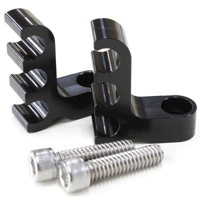 AeroFlow=Ignition Lead Separator - Black (Pair) Holds x3 Leads Mounts to Valve Covers