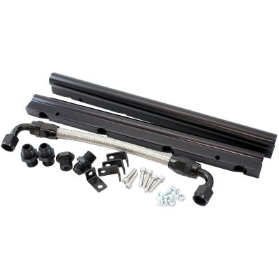 AeroFlow=GM LS Fuel Rail Kit for Cathedral Port Carburettor Hi Rise Single Plane EFI