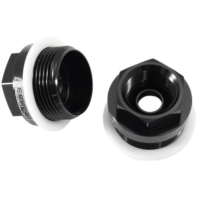 AeroFlow = Holley Carburettor Adapter - Male 7/8-20" to Female 5/8-18" Black Finish