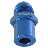 AEROFLOW=Press In Rear Valve Cover Breather Adapter -8AN (19mm O.D)
