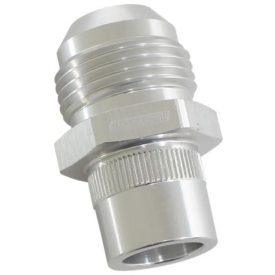 AEROFLOW=Press In Cover Breather Adapter -10AN Suit Nissan RB26 KNURL OD=22MM