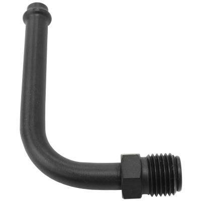 AeroFlow = 90° Holley / Stromberg Inlet Fitting - Black 1/2" -20 Thread to 5/16" Barb