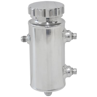 AeroFlow=Universal Fabricated Alloy Power Steering Reservoir 650ml capacity 8" H x 3"