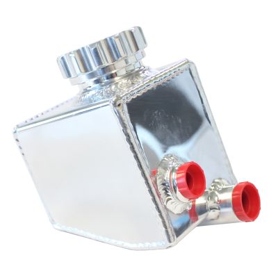 AeroFlow=Fabricated Aluminium Power Steering Reservoir - Polished Suit Holden