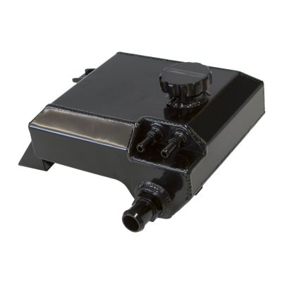 AeroFlow=Fabricated Radiator Overflow Tank - Black Suit Ford Falcon BA-BF & FG