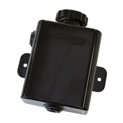 AeroFlow=Fabricated Square Radiator Expansion Tank-Black 1.18 litre capacity 16 psi cap