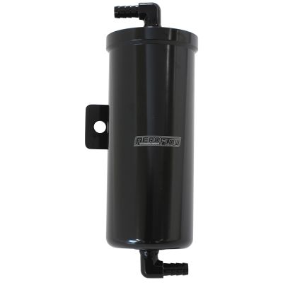 AeroFlow=Universal Radiator Overflow Tank 6-3/4"(171mm) H x 3"(76mm) O.D-Black Finish
