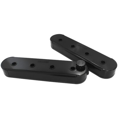 AeroFlow=GM LS Series Fabricated Billet Valve Covers Black Finish Sold as a Pair