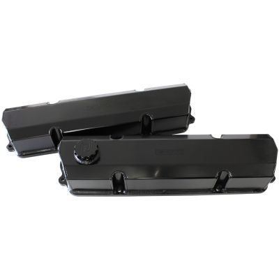 AeroFlow=Early V8 Holden Series Fabricated Billet Valve Covers Black Finish