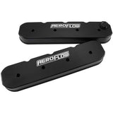 AeroFlow=GM LS Billet Valve Cover Set Black Finish with Aeroflow Logo Suit GM LS Series