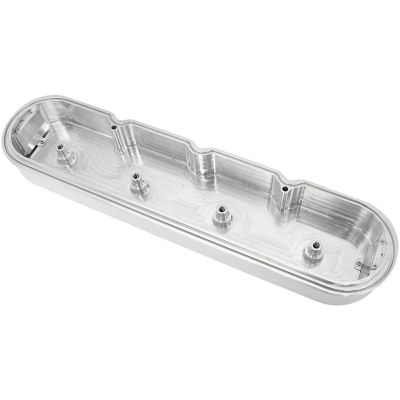 AeroFlow=GM LS Billet Valve Cover Set Raw Finish with Aeroflow Logo Suit GM LS Series