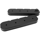 AeroFlow=GM LS Billet Valve Cover Set Black Finish with No Logo