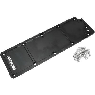 AeroFlow=GM LS3 Billet Valley Plate Black Finish Suit GM LS3 Series Engines