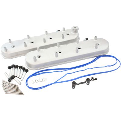 AeroFlow=GM LS Factory Valve Cover Set Tall Height Natural Cast Finish Suit GM LS Series