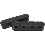 AeroFlow=GM LS 2 Piece Retro Smooth Valve Cover Set Black Finish Suit GM LS Series