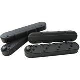 AeroFlow=GM LS 2 Piece Retro Smooth Valve Cover Set Black Finish Suit GM LS Series