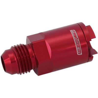 AeroFlow=Push-On EFI Fuel Fitting 5/16" Return Side Red Finish