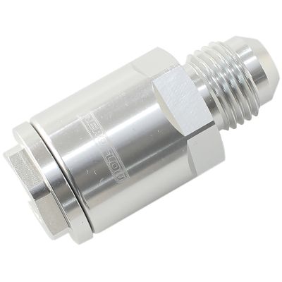 AeroFlow=Push-On EFI Fuel Fitting 5/16" Return Side
 Silver Finish