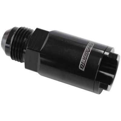 AeroFlow=Push-On EFI Fitting -8AN with 1/2" Push-On Black Finish