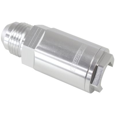 AeroFlow=Push-On EFI Fitting -8AN with 1/2" Push-On Silver Finish