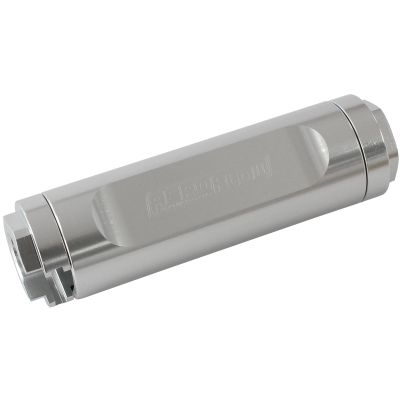 AeroFlow=Dual Female 3/8" Push-On EFI Fuel Fitting Silver Finish