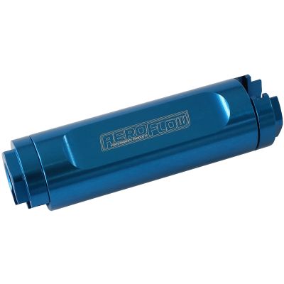 AeroFlow=Dual Female 3/8" Push-On EFI Fuel Fitting Blue Finish