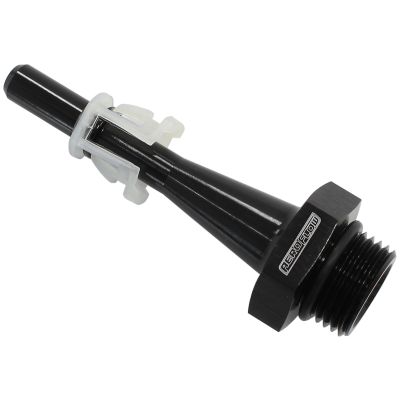 AeroFlow=Honda EFI Fuel Rail Adapter Black -8 ORB With 5/16" (7.95mm)