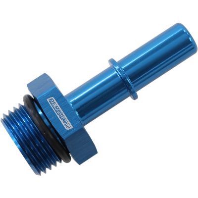 AeroFlow=5/16" Push on EFI to -10 ORB Male Fitting Blue Finish