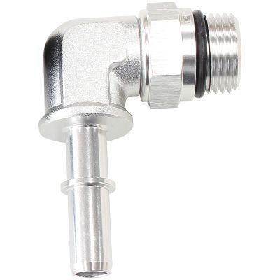 AeroFlow=Push-On EFI Fuel Fittings - Silver 7.93mm (5/16) to -8 ORB
