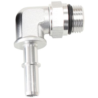 AeroFlow=Push-On EFI Fuel Fittings - Silver 9.52mm (3/8) to -8 ORB