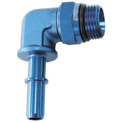 AeroFlow=Push-On EFI Fuel Fittings - Blue 9.52mm (3/8) to -8 ORB